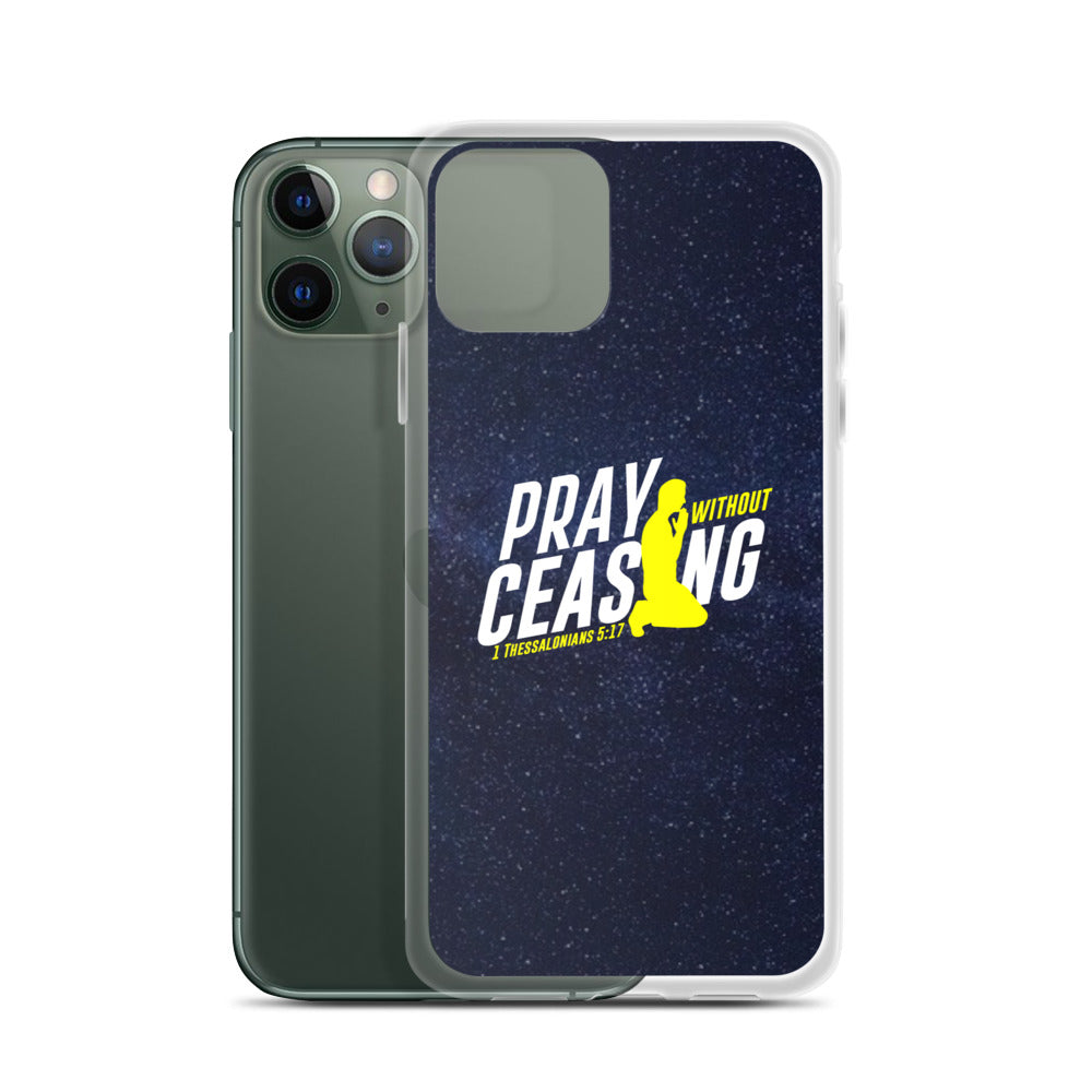 Pray without ceasing iPhone Case