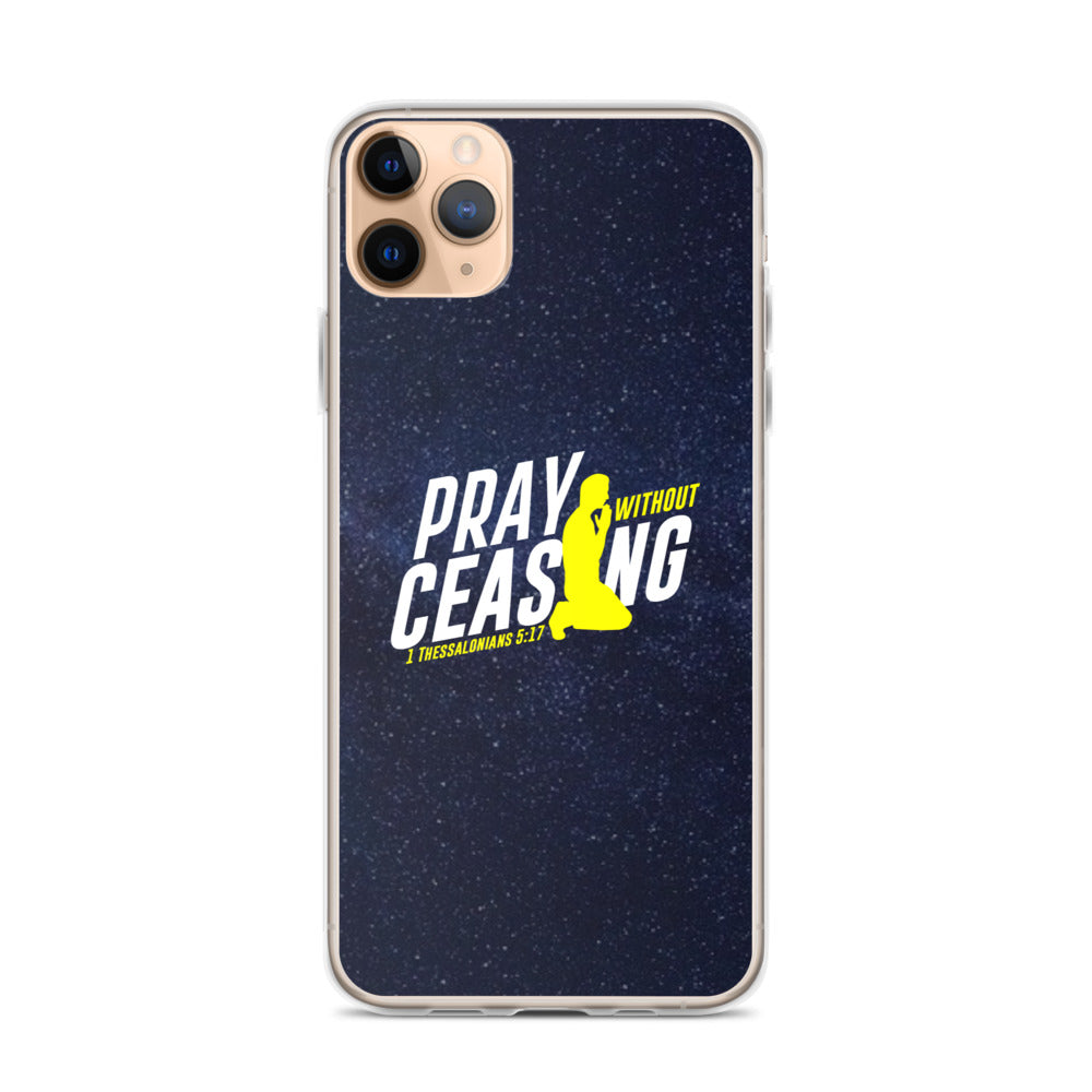 Pray without ceasing iPhone Case