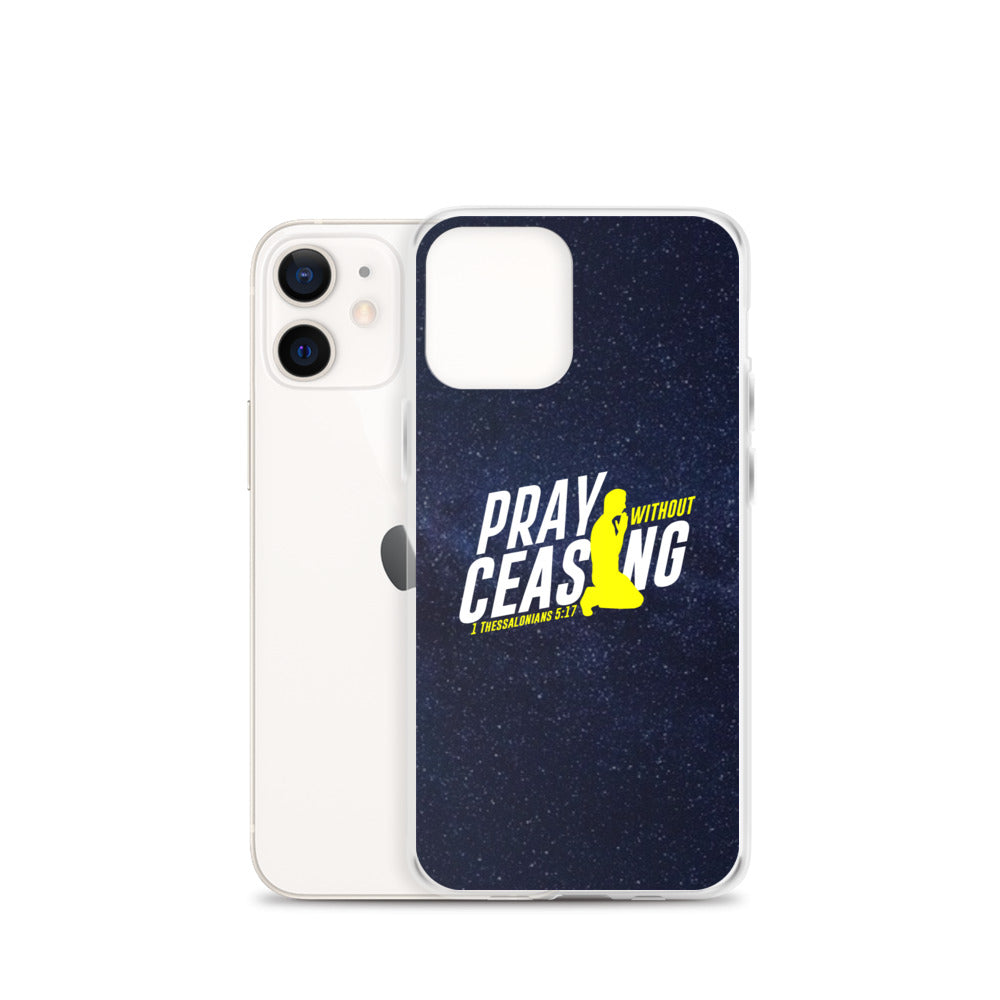 Pray without ceasing iPhone Case