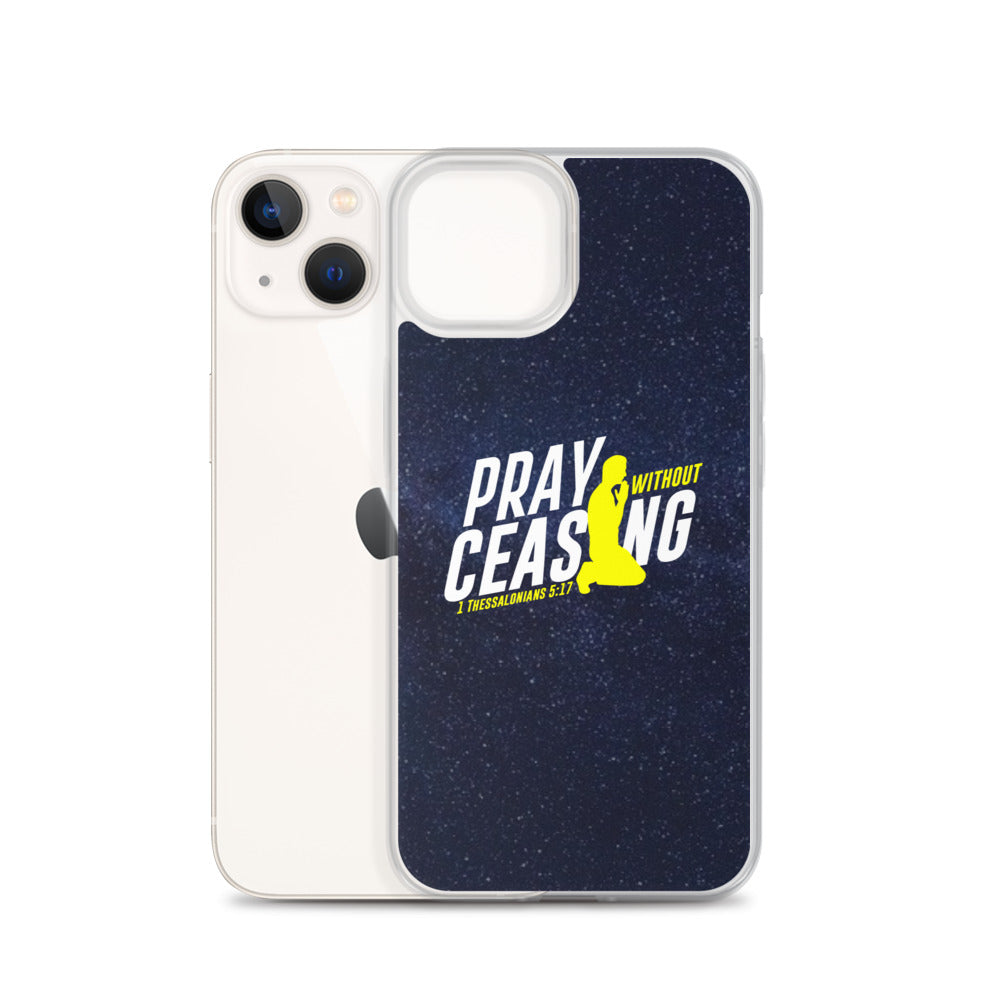 Pray without ceasing iPhone Case