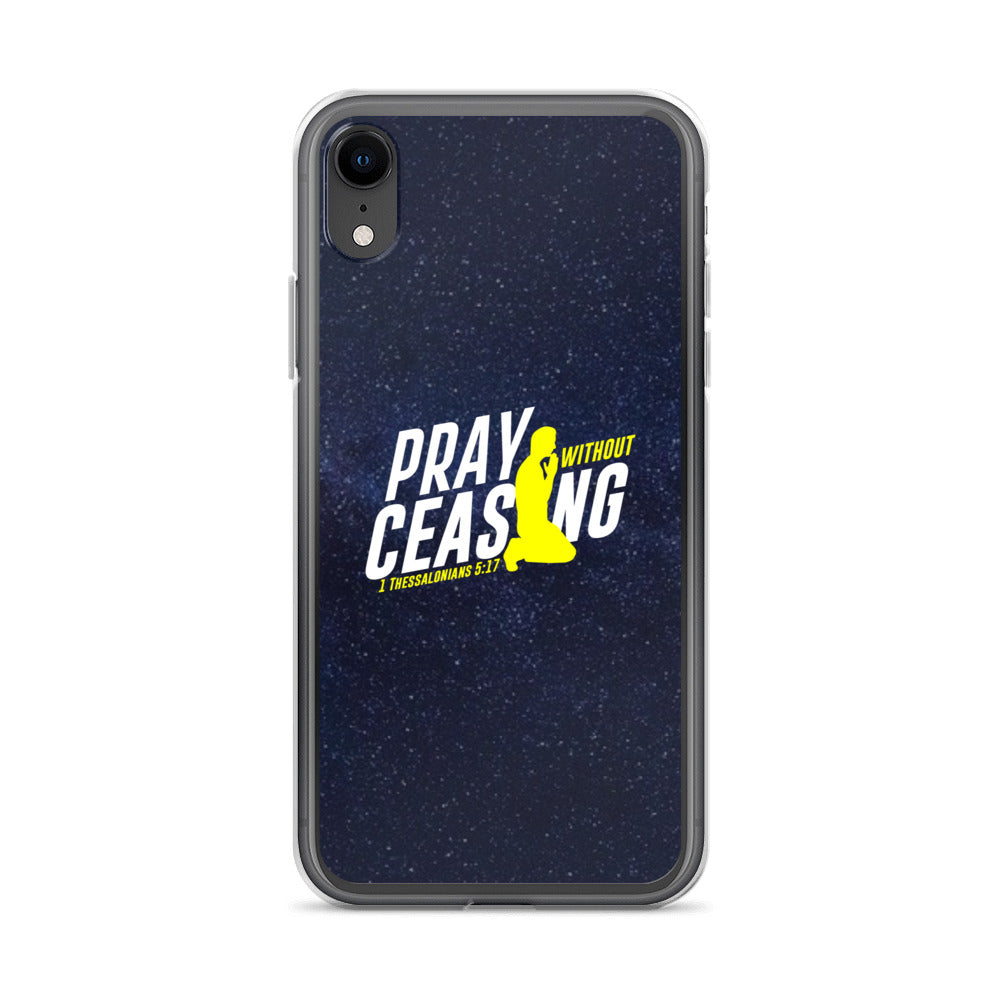 Pray without ceasing iPhone Case