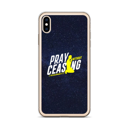 Pray without ceasing iPhone Case