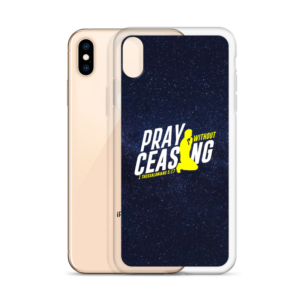 Pray without ceasing iPhone Case