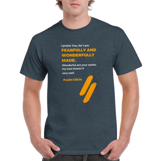 Fearfully and wonderfully made t-shirt