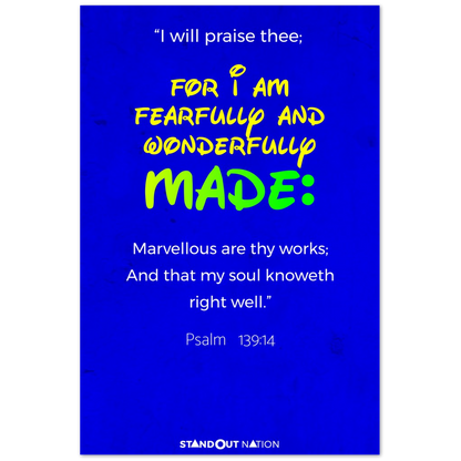 I am WONDERFULLY and FEARFULLY made Poster