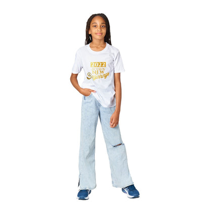 2022, my year of new beginnings kids T-shirt