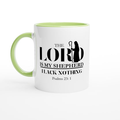 The Lord is my shepherd mug