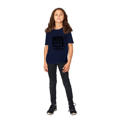 Casting all your cares upon him kids t-shirt