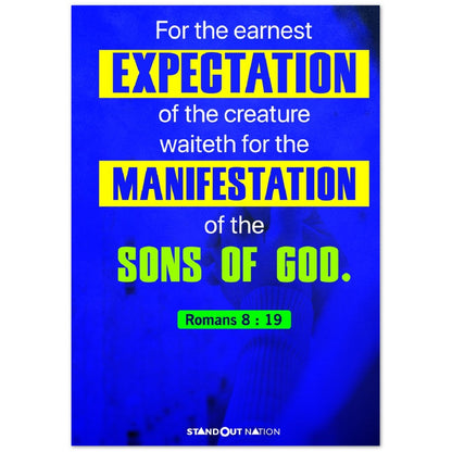 Manifestation of the Sons of God Poster