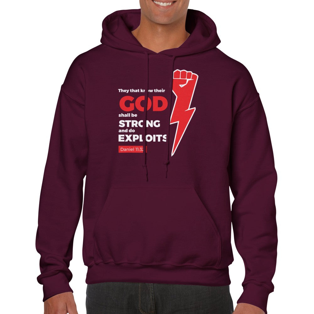 Shall Be Strong And Do Exploits Unisex Hoodie