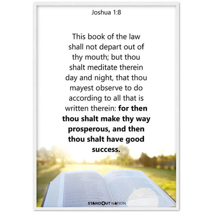 Thou shall meditate day and night Poster
