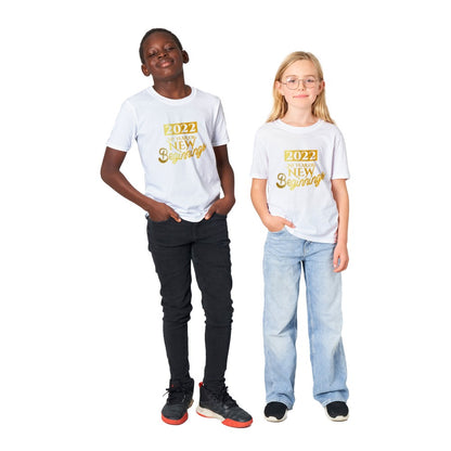 2022, my year of new beginning kids t-shirt
