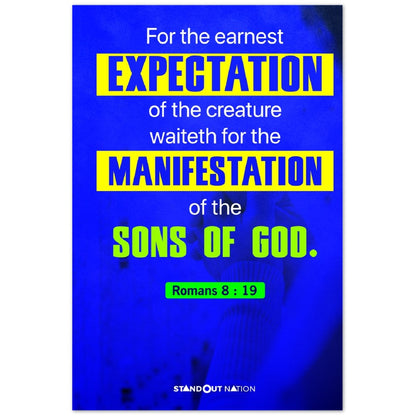Manifestation of the Sons of God Poster