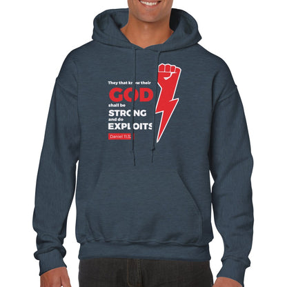 Shall Be Strong And Do Exploits Unisex Hoodie