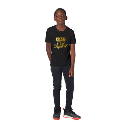 2022, my year of new beginning kids t-shirt
