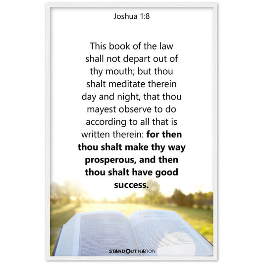 Thou shall meditate day and night Poster